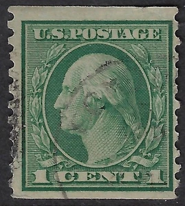 US Scott 443 used CV $45, Flat plate (18 ½ x 21 ½ ) perf. 10 vert,  (a7477 - Picture 1 of 3