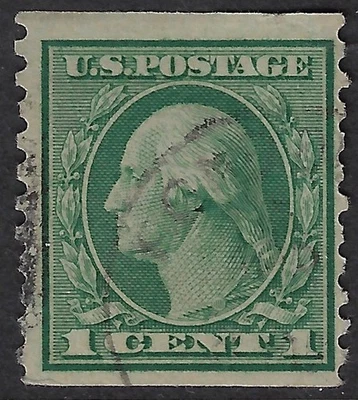 US Scott 443 used CV $45, Flat plate (18 ½ x 21 ½ ) perf. 10 vert,  (a7477 - Image 1 of 3
