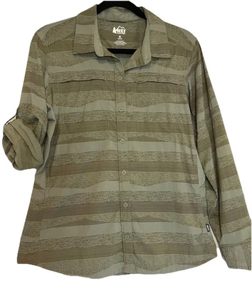 Женская рубашка с длинным рукавом REI Co-op Sahara размер средний для походов кемпинга на открытом воздухе - Изображение 1 из 4