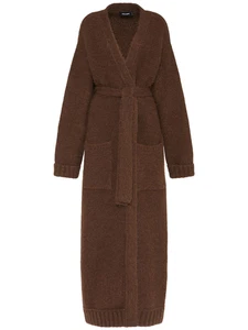 DSQUARED2 Women's Brown Alpaca Coat New & Authentic - Picture 1 of 2