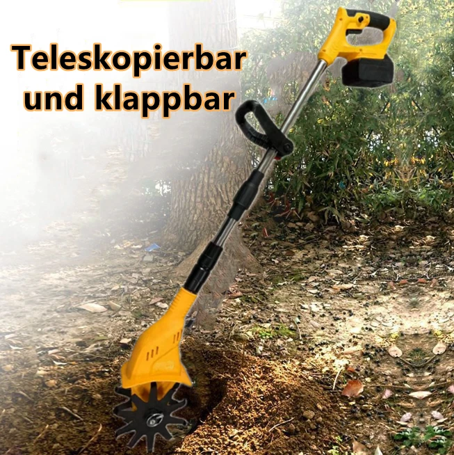 Tragbar Gartenfräse Bodenfräse Motorhacke Bodenhacke Kultivator mit 2 Akku - Bild 1 von 4