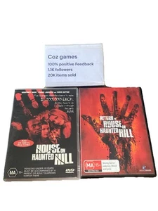 House on Haunted Hill + Return To House On Haunted Hill DVD’s Region 4 Horror - Picture 1 of 8