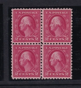 1914 Washington 2c Sc 425 MNH with full original gum, block of 4 (RF - Picture 1 of 1