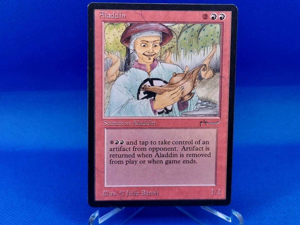 Aladdin 1x ARN MTG Arabian Nights Rare Vintage NM+ red - Image 1 of 2