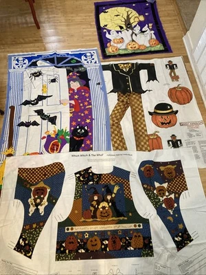 Lote De Colección De 4 VIP Y Daisy Kingdom Paneles De Tela Recortes Panel De Puerta Chaleco Foto 1 de 4