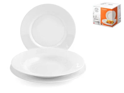 Servizio Tavola 18 Pezzi Opale Toledo Bianco 400869 Bormioli Rocco - Immagine 1 di 3