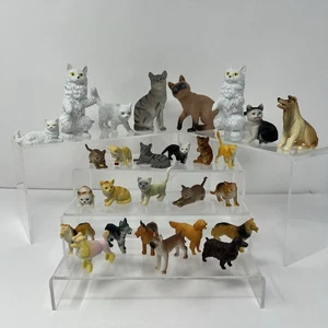 Katzen Kätzchen Hunde Welpen Haustier Figuren Sammlerstück Tier Spielzeug Deko Display - Bild 1 von 24