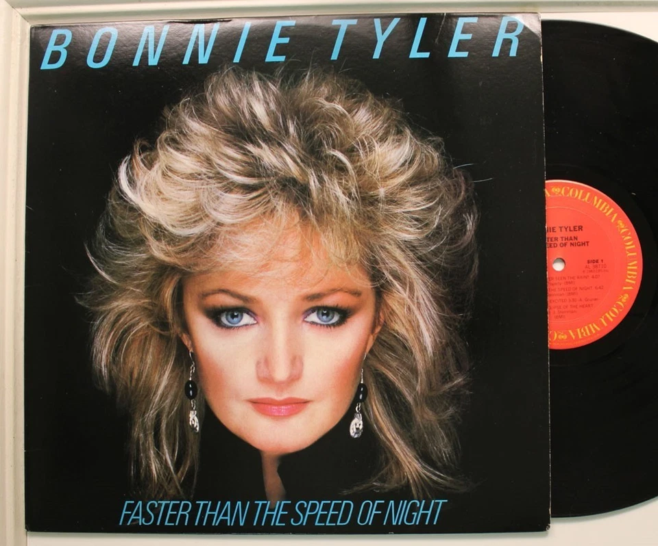 Bonnie Tyler Lp Faster Than The Speed Of Night On Columbia - Vg++ To Nm!/ Vg++ - Image 1 of 1