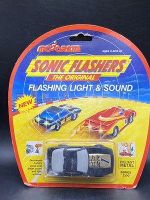 Majorette Sonic Flashers Chevy Corvette ZR-1 Black Gold L4 Toy Car Untested - Image 1 of 4