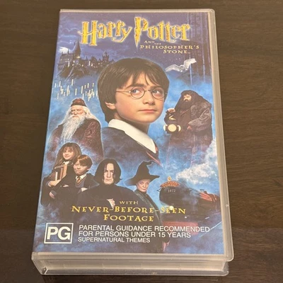 Harry Potter and the Philosophers Stone VHS Video Tape Cassette, 2002, Fantasy - Image 1 of 2