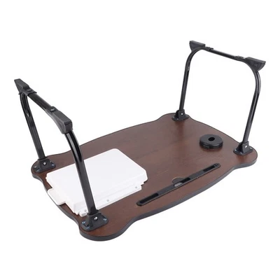 Black Gold Bear Bed Folding Table Portable Cute Breakfast Tray Lap Standing - Image 1 of 4