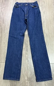 Levi's White Label Denim Jeans Vintage Size 26x33 Dark Wash Straight - Picture 1 of 9