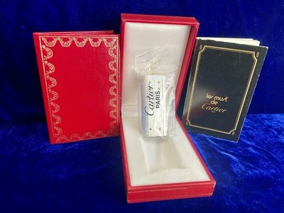 Cartier Santos Mini Palladium Lighter 18K Gold Screw New Sealed Old Stock - Image 1 of 4