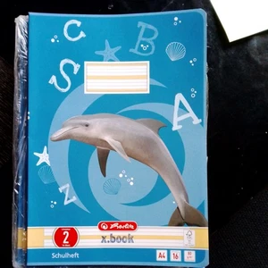 Herlitz  8Schulhefte A4 Grundschule Lineatur 2 Schreibheft - Bild 1 von 2