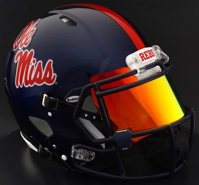 MISSISSIPPI OLE MISS REBELS NCAA Riddell Speed Full Size REPLICA Football Helmet - Image 1 of 4