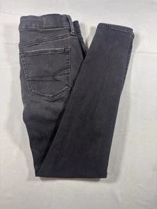 American Eagle Jeans 4S Damen schwarz Super High Rise Jegging Skinny Stretch - Bild 1 von 12