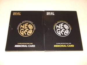 Neo Geo Online Collection PlayStation 2  pre-order bonus MVS Card Towel Japan JP - Picture 1 of 2