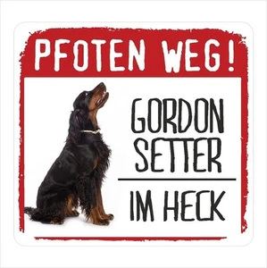 Auto Aufkleber REFLECTIVE GORDON SETTER PFOTEN WEG Hunde BY SIVIWONDER - Bild 1 von 1