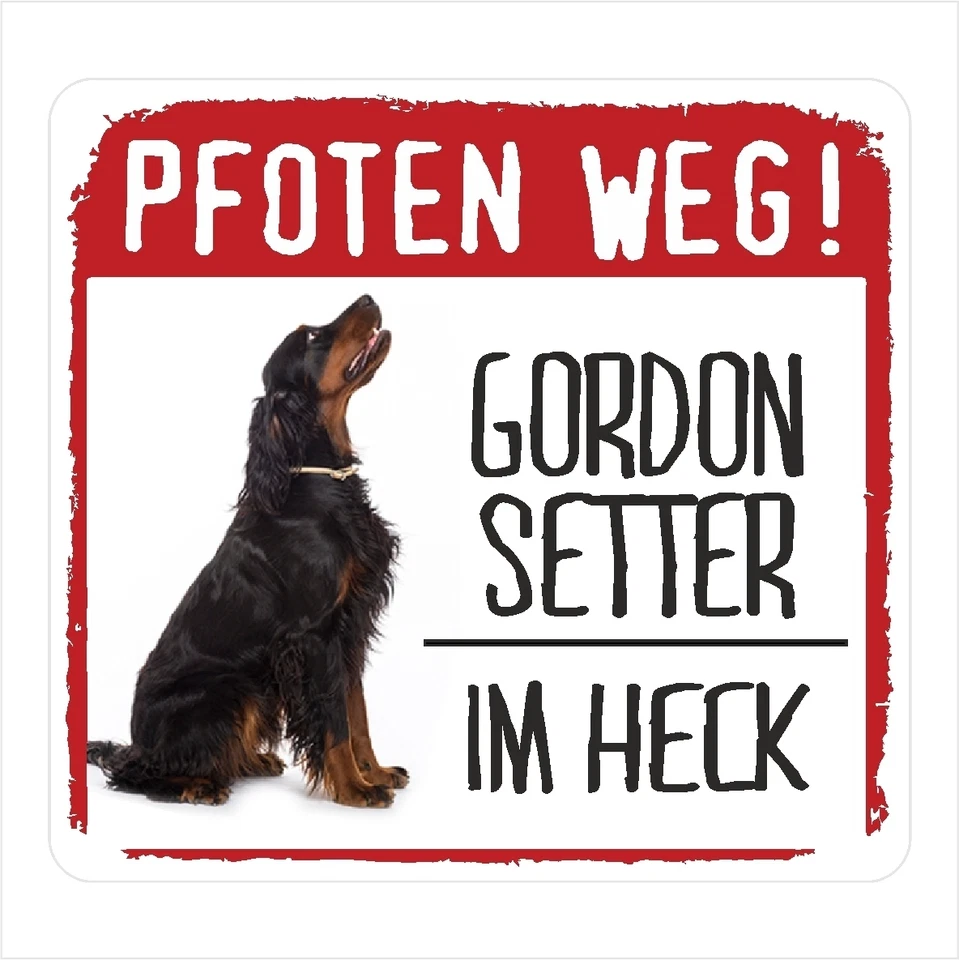 Auto Aufkleber REFLECTIVE GORDON SETTER PFOTEN WEG Hunde BY SIVIWONDER - Bild 1 von 1