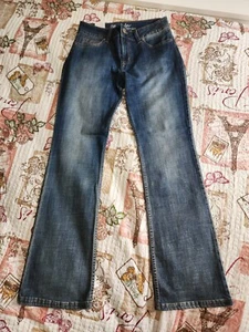 Wrangler Women's Boot Cut Blue Jeans Pants Stretch Pockets Size 9 × 34 - Picture 1 of 12