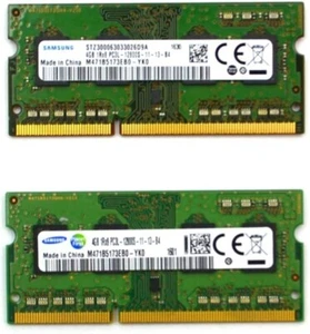 8GB LAPTOP PC3L HYNIX SAMSUNG VARIOUS (2 x 4GB) DDR3 CL11 Laptop Ram - Picture 1 of 1