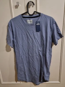 Hollister Longline Fit Extra Small blue mens t shirt brand new with tags - Picture 1 of 1