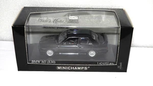 1/43 MINICHAMPS  BMW  M3 ( E30 )  1987   BLACK LTD ED  #430 020300 OLD STOCK - Bild 1 von 4