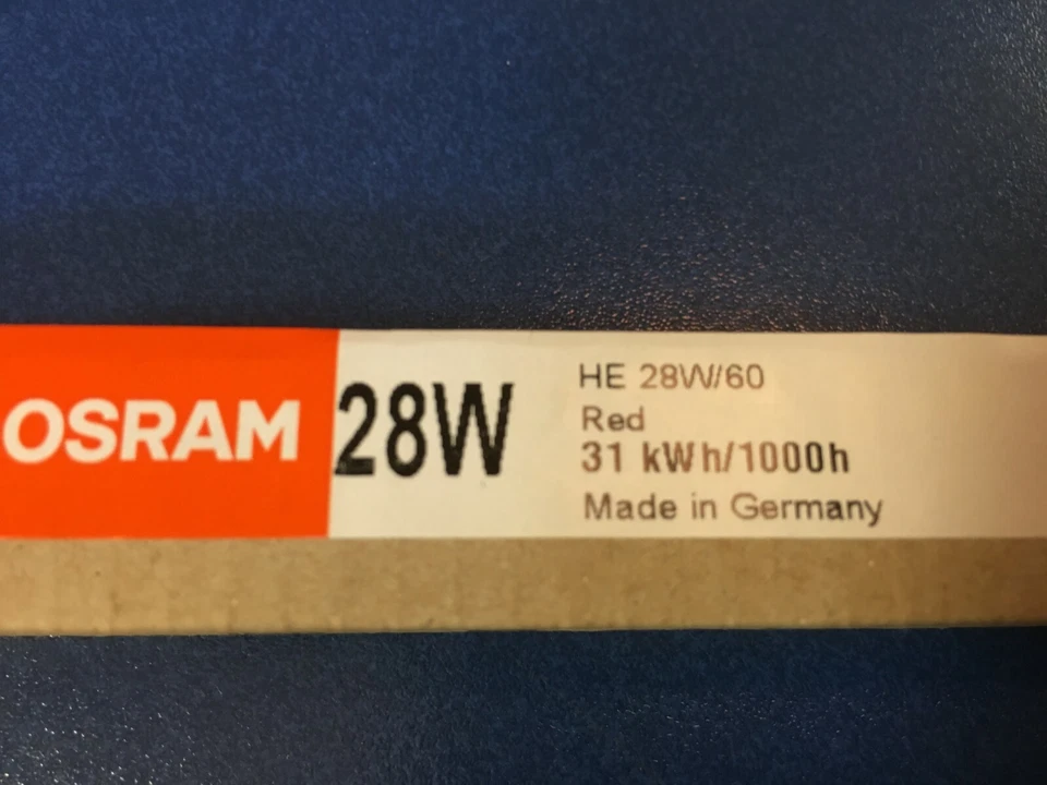 Osram Fluorescent Lamp T5 HE 28/60 Red Lumilux Red Light - Image 1 of 1