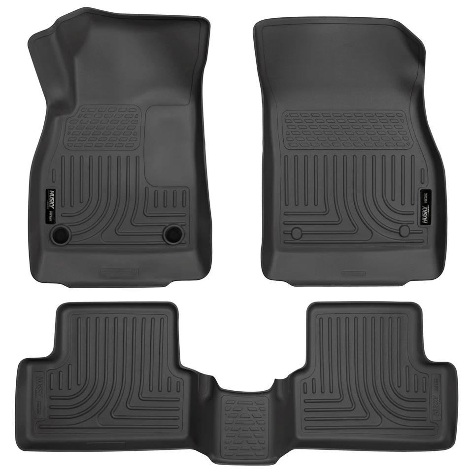 Black Husky Liners WeatherBeater Floor Mats - 2011-2016 Chevrolet Cruze - 2 Row - Image 1 of 4