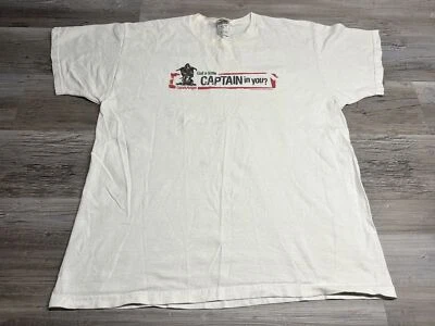 Captain Morgan T 恤 XL Got A Little Captain In You?  白色 — 第 1/4 张图片