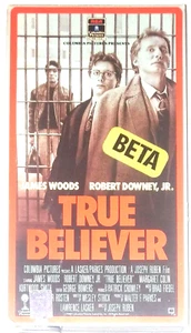 True Believer (BETA, 1989)(Drama) James Woods, Robert Downey, Jr., RARE! - Imagen 1 de 3