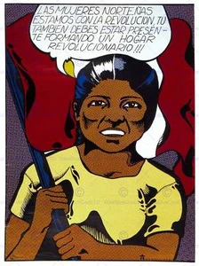 Propaganda Peasant Women Soldier Revolution Peru Large Poster Art Print Bb2510A - Picture 1 of 1