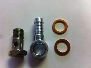 Banjo, bolt &  washers, 12 X 1.5 Thread. Bolt head 17mm, for Line ID 10 mm, 3/8 - Picture 1 of 1