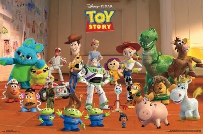 TOY STORY 4 - CHARACTER COLLAGE POSTER - 22x34 - DISNEY PIXAR MOVIE 17079