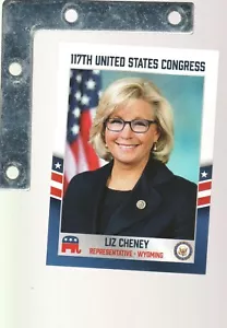 Tarjetas fascinantes 2021 Congreso de Estados Unidos #535 Liz Cheney GOP WYOMING FUTURE POTUS? - Imagen 1 de 2