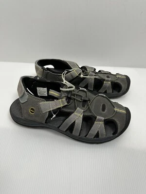 Khombu Talla 10 Gris Hombre Confort Ajustable Sandalia Playa Verano Caminar Senderismo Foto 1 de 4