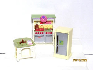 Fisher Price Loving Family Dollhouse Kitchen Lot of 3 Premium Decor With Sound - Picture 1 of 10