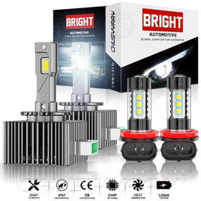 Faros antiniebla de haz alto/bajo LED para Lincoln MKT 2010-2019 4x 6000K Foto 1 de 4