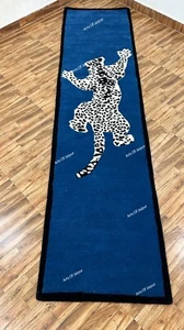 Leopard Print Tufted Runner Rug Stair Runner Rug Custom Size Rug 3x12 Feet - Picture 1 of 10