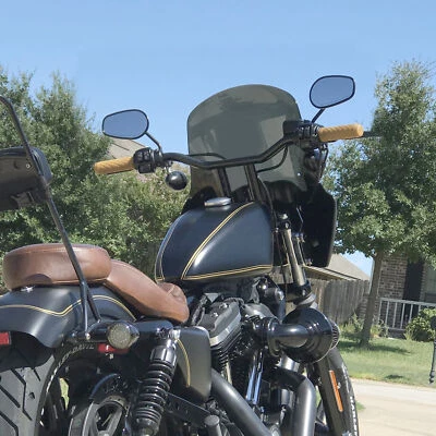 Manillar de barra de elevación MX-T de 10"" para Harley Sportster Iron 883 1200 48 72 Roadster Foto 1 de 4