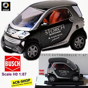 Smart City-Coupe 1998-2004 C 450 Stork Funerals Fulda 1:87 Busch 48950 - Picture 1 of 5