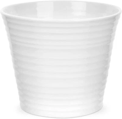 Vaso de flores branco Portmeirion Sophie Conran | 7 polegadas feito de porcelana fina - Imagem 1 de 4