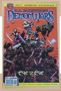 DEMON WARS: EYE FOR AN EYE ISSUE #5 of 5. NOV. 2003. R.A. SALVATORE. CROSSGEN - Picture 1 of 8