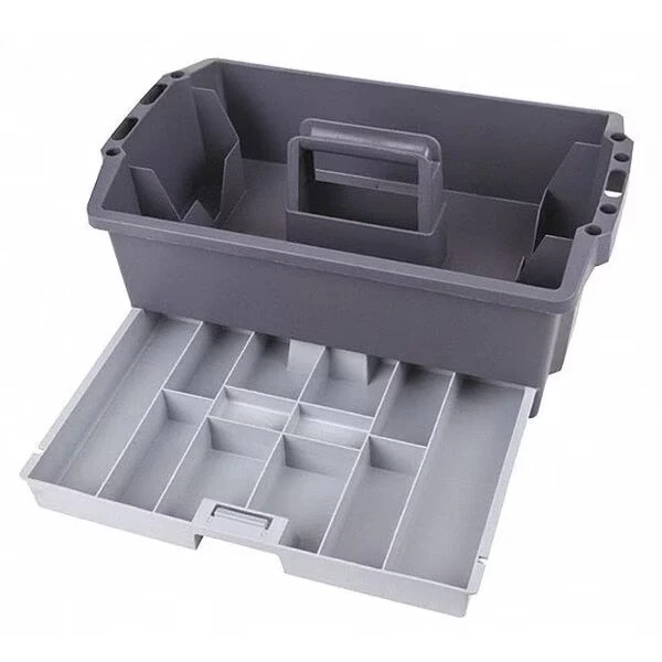 Utility Tote, Copolymer Resin, Black/Gray, 16 in W x 10-1/2 16500-2 - Image 1 of 1