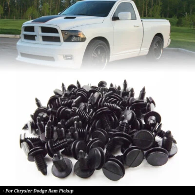 6503709 100pcs Pickup Door Panel Clips Fasteners For Dodge Ram 1500 2500 3500 - Image 1 of 4