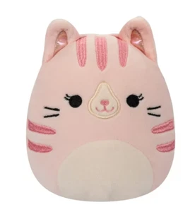 Squismallows Laura the pink Tabby cat plush 10 inch ultra soft stuffed plush - Picture 1 of 6