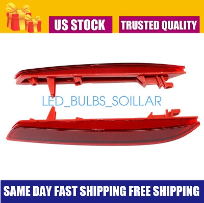 2Pcs Rear Bumper Reflector FIT Acura TSX 2011-2014 Honda Insight EX LX 2010-11 - Image 1 of 4