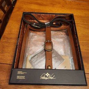 Patricia Nash, Crossbody Purse, Clear, Leather Trim, Stadium Approved, New - Picture 1 of 4