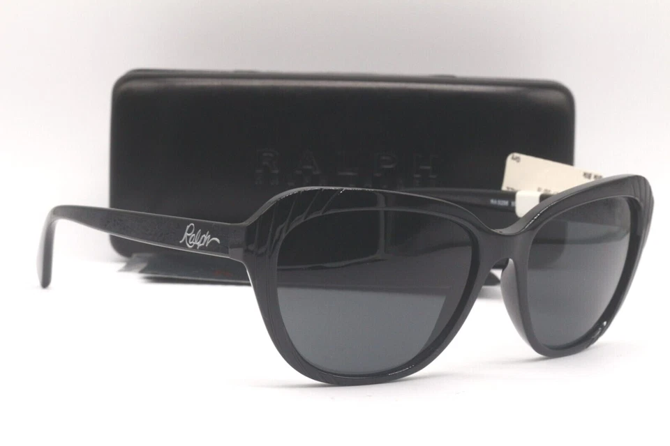 NUEVAS GAFAS DE SOL AUTÉNTICAS LENTES NEGRAS/GRISES RALPH LAUREN RA 5258 5001/87 56-16 Foto 1 de 4