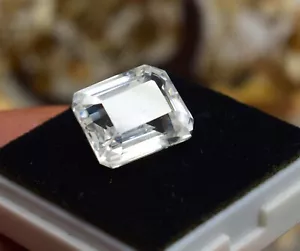 20.90Cts Unheated & Untreated Loose White sapphire Gemstone Emerald cut Sapphire - Picture 1 of 9